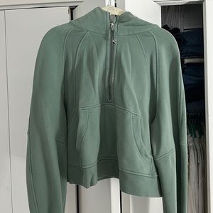 Size M/L Teal Lululemon Oversized Scuba Quarter Zip